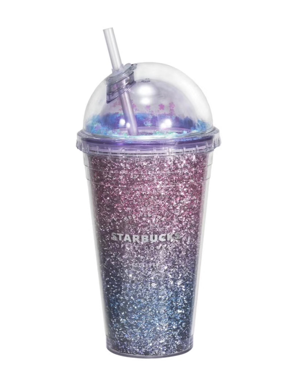 Starbucks Galaxy Glitter Straw Flask