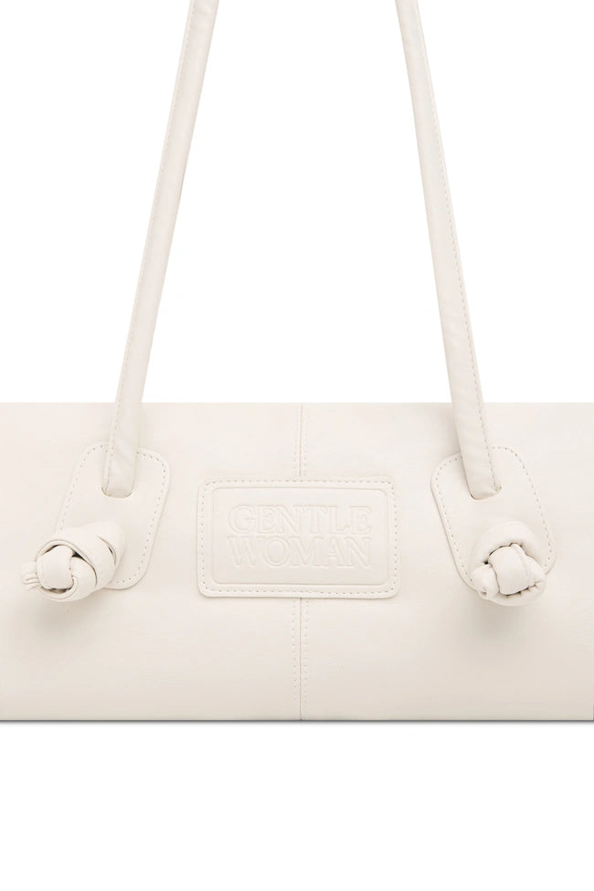GentleWoman Leather Cream Slinky Bag