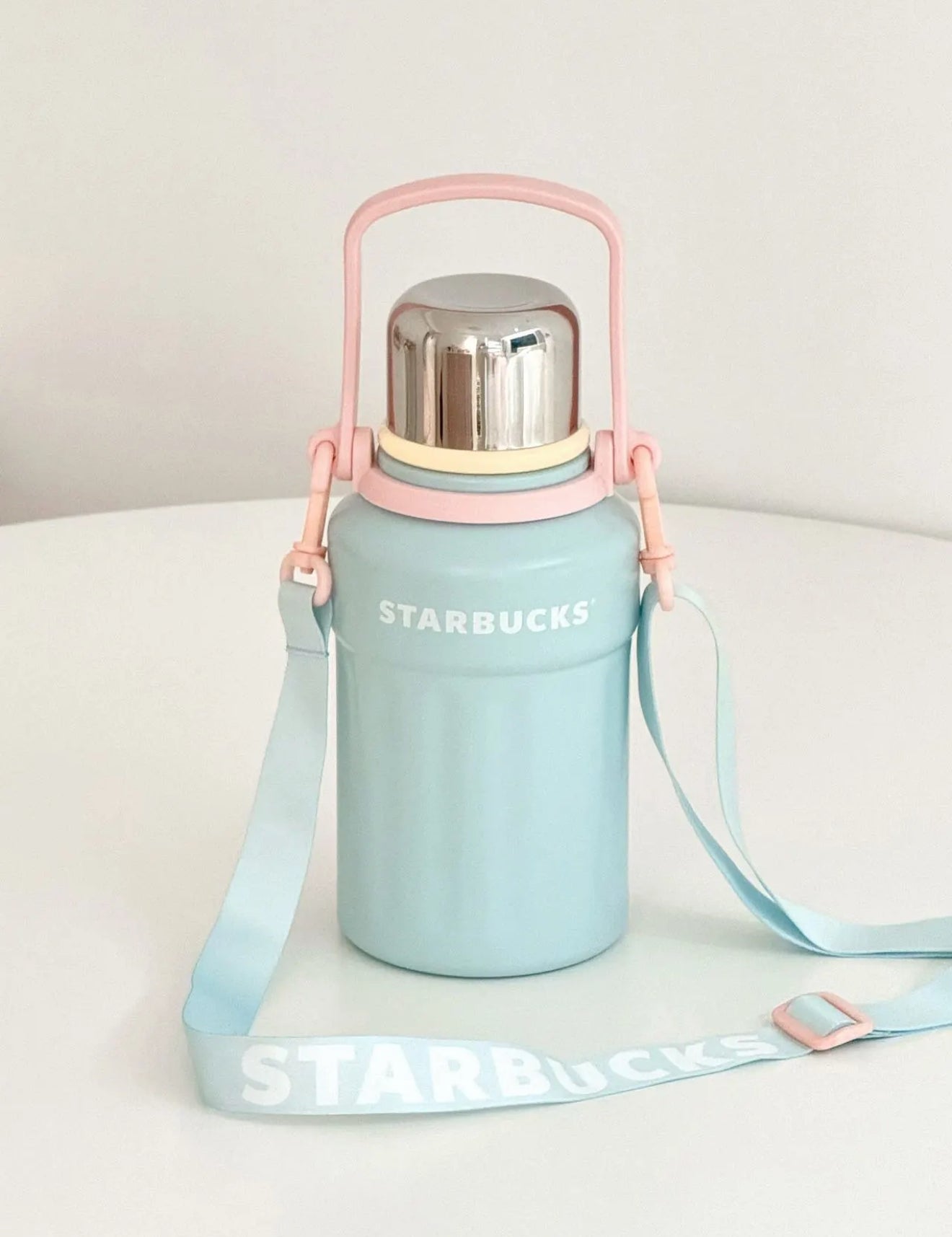 Starbucks Pastel Blue Pink Multi Thermos