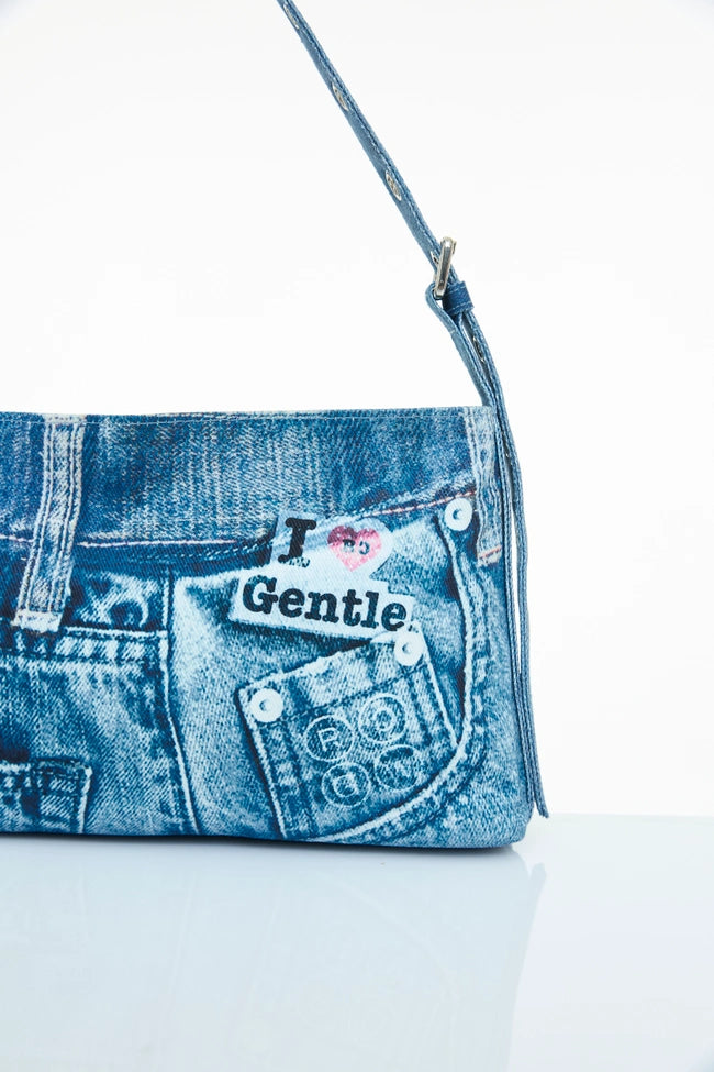 GentleWoman Heart Denim Shoulder Bag