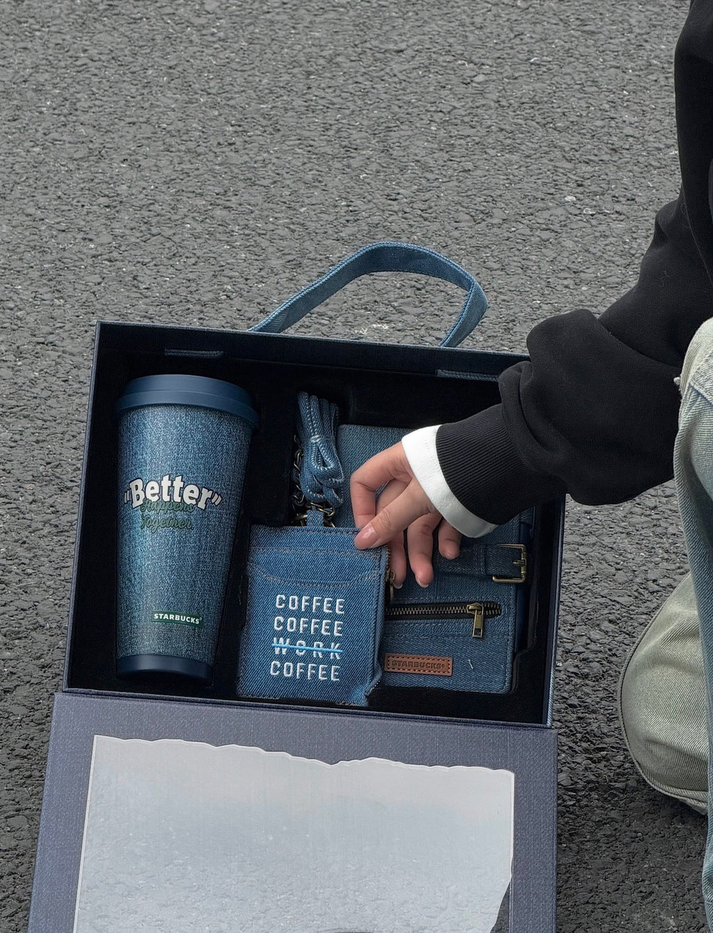 Starbucks x Denim Tumblr Notebook Set