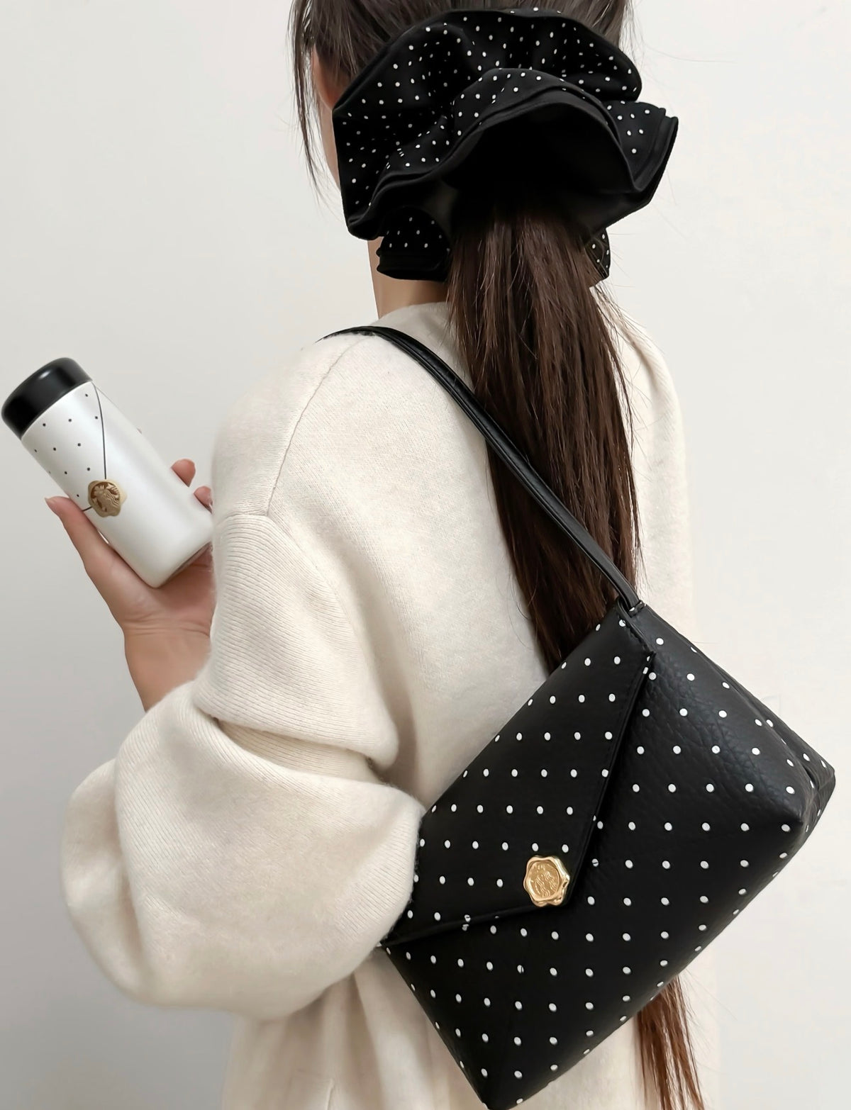 Starbucks x Polka Dots Black Bag Tumblr Set