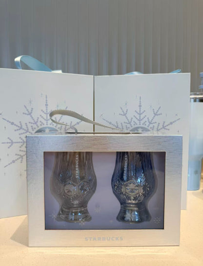 Starbucks Winter Glass Cup Set