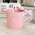 Starbucks Pink Ceramic Cat Mug