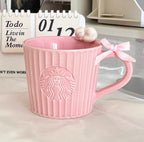 Starbucks Pink Ceramic Cat Mug