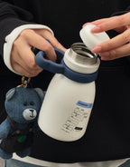 Starbucks Denim Milk Tumblr with Bear