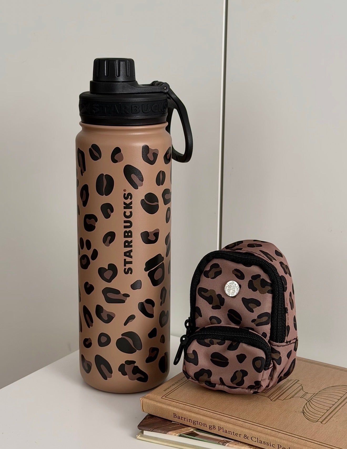 Starbucks Leopard Tumblr with Pouch