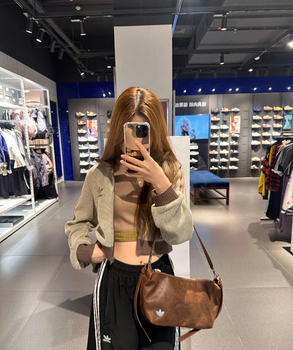 Adidas Leather Hobo Sling Bag