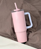 Starbucks Pink Side Handle Blue Flasks