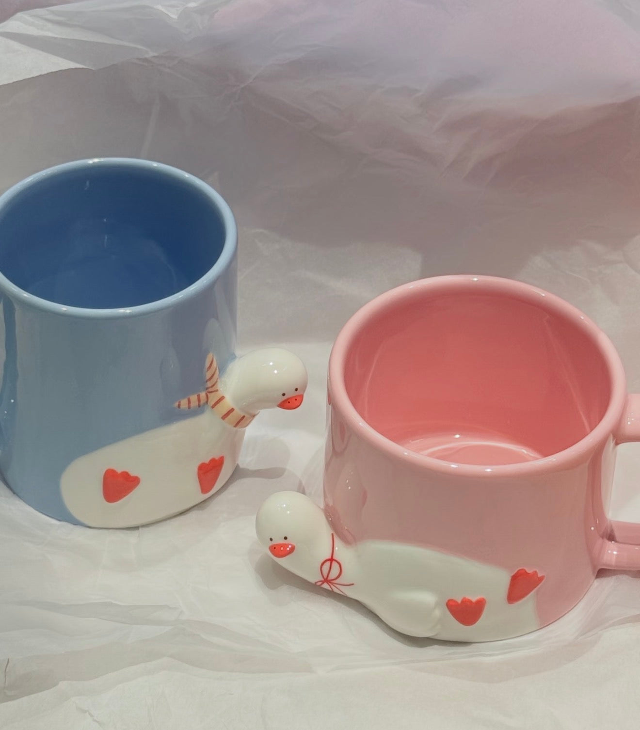 Starbucks Valentines Duck Twin Mug