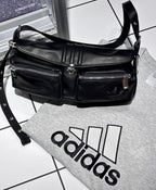 Adidas Black Leather Shoulder Bag