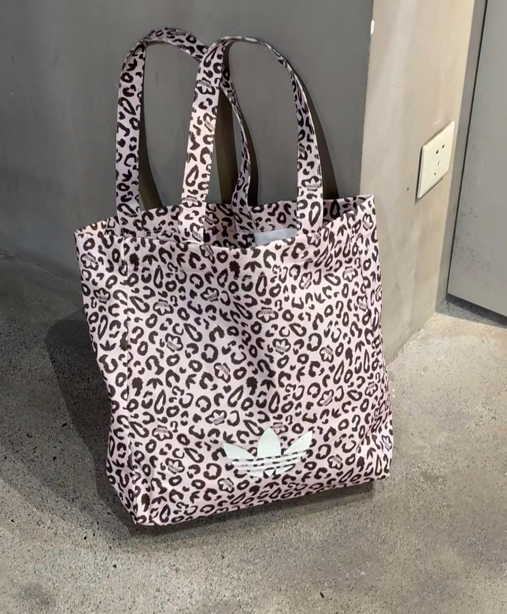 Adidas Pink Leopard Bag