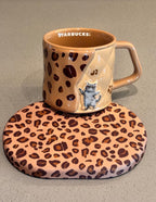 Starbucks Leopard Mug with Coaster