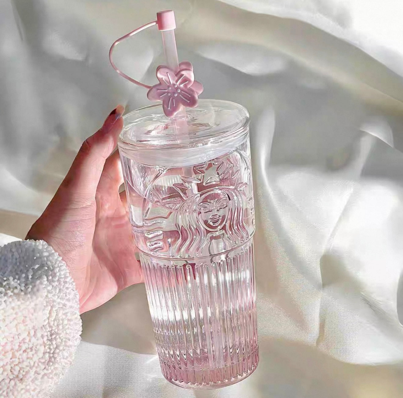 Starbucks Sakura Straw Glass