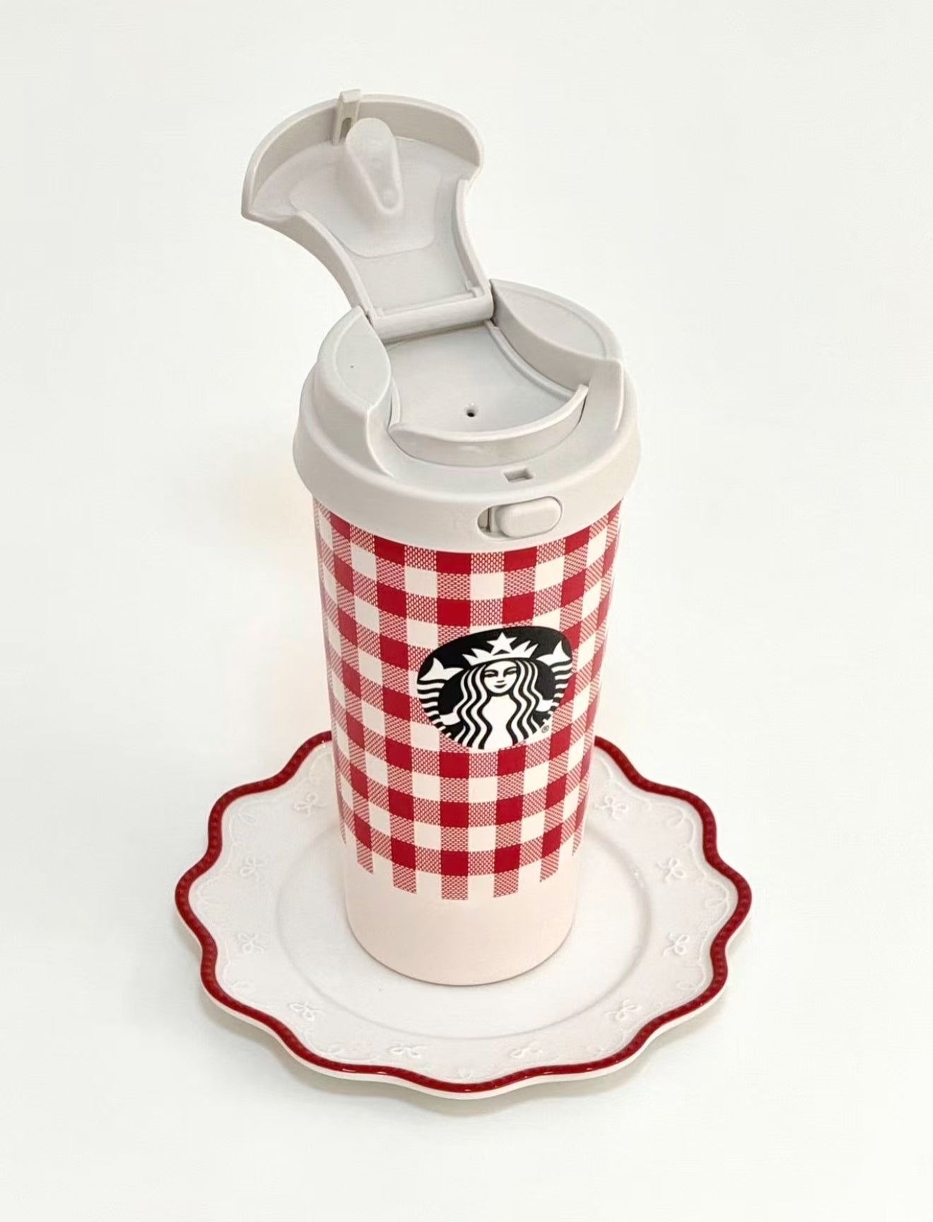 Starbucks Christmas Checkered Coffee Tumblr