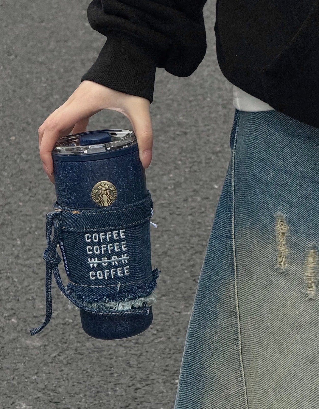 Starbucks Denim Coffee Tumblr