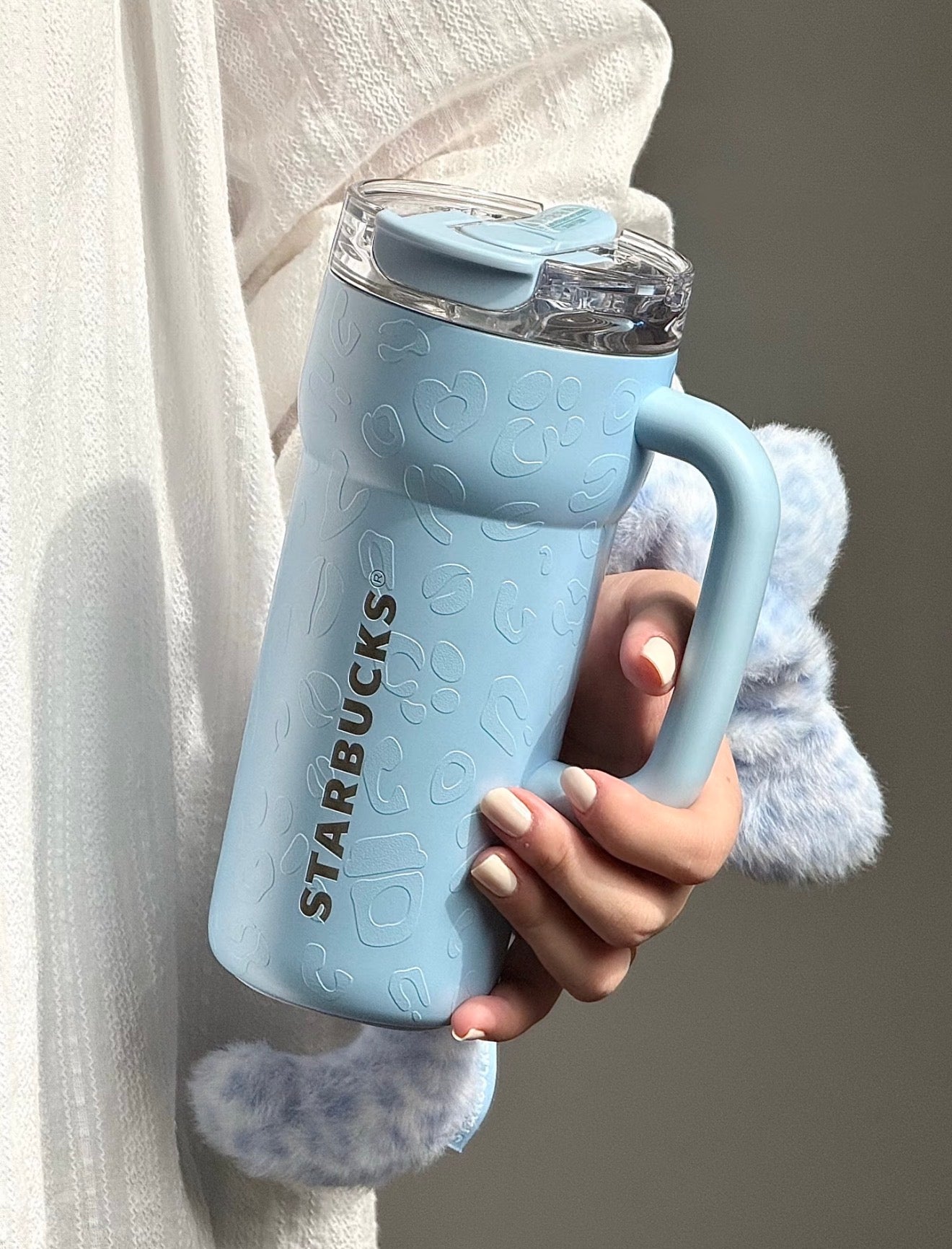 Starbucks Leopard Blue Tumblr