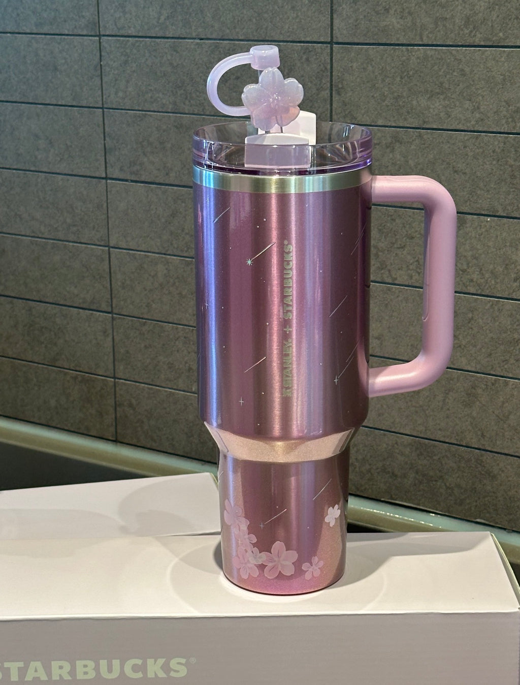 Starbucks x Stanley Sakura Side Handle