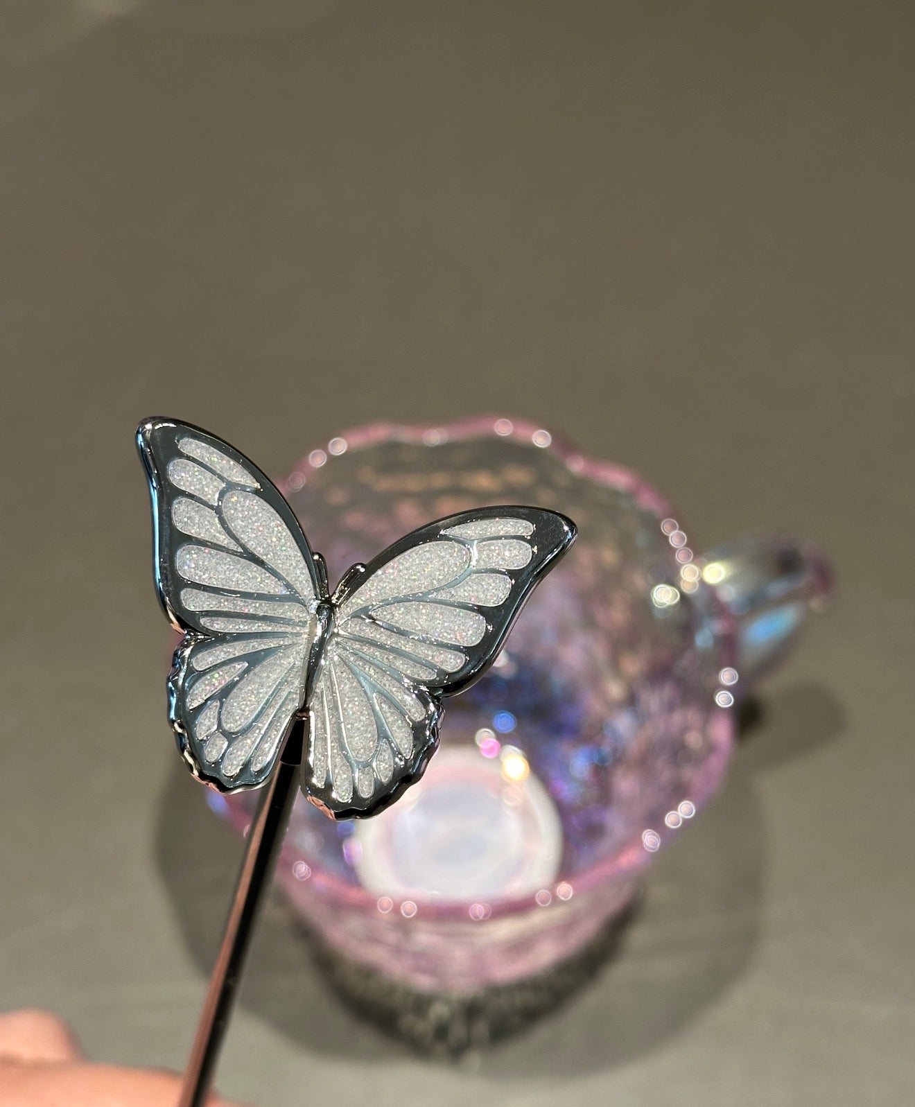Starbucks Sakura Butterfly Glass Cup