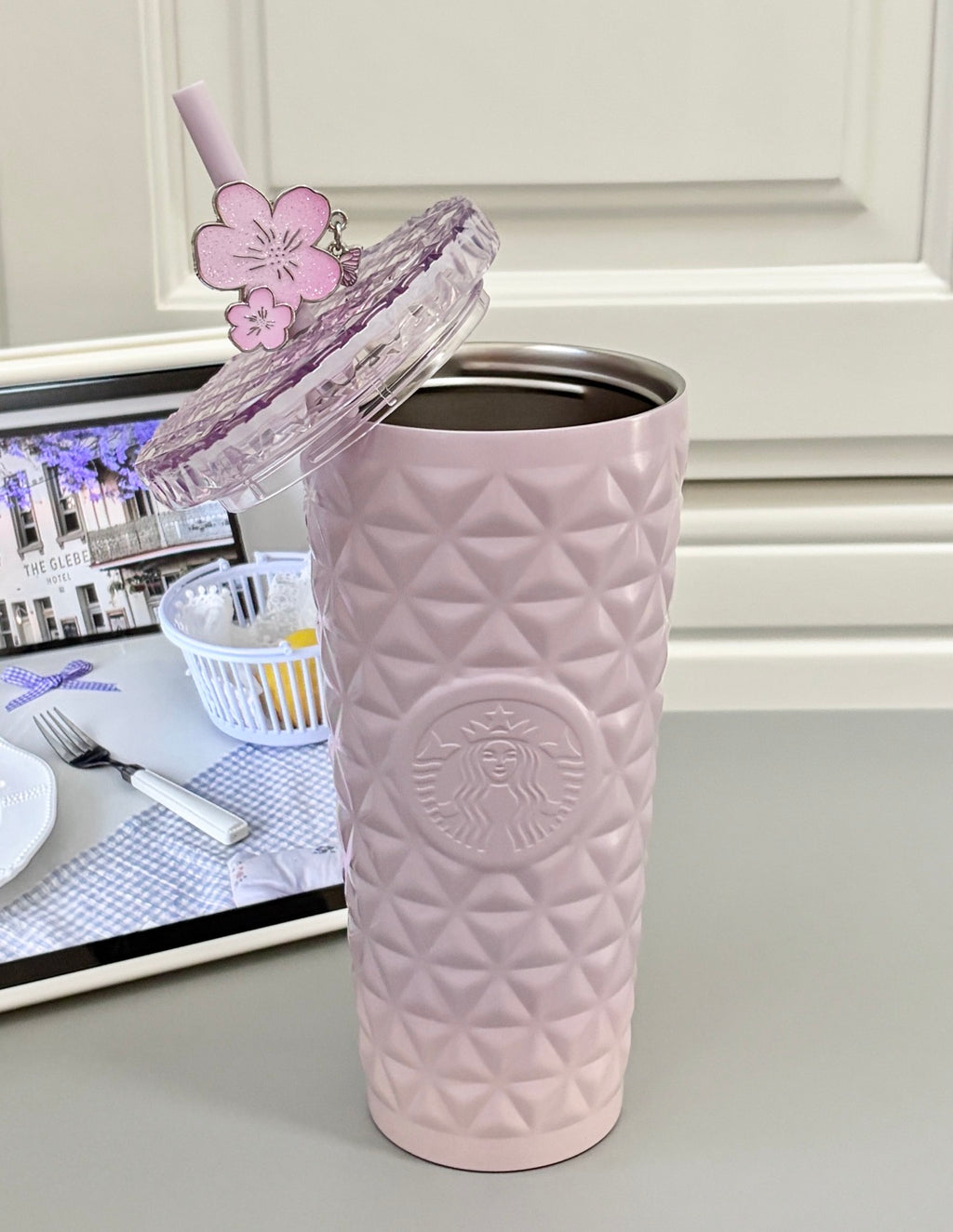 Starbucks Sakura Purple Diamond Flask