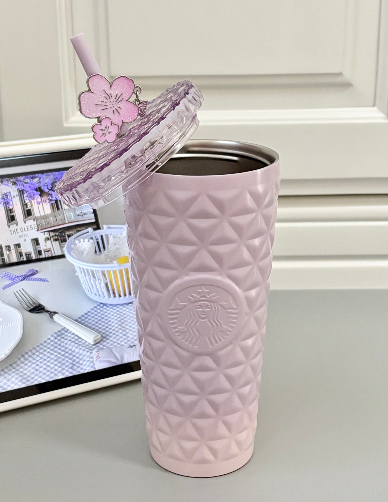 Starbucks Sakura Purple Diamond Flask
