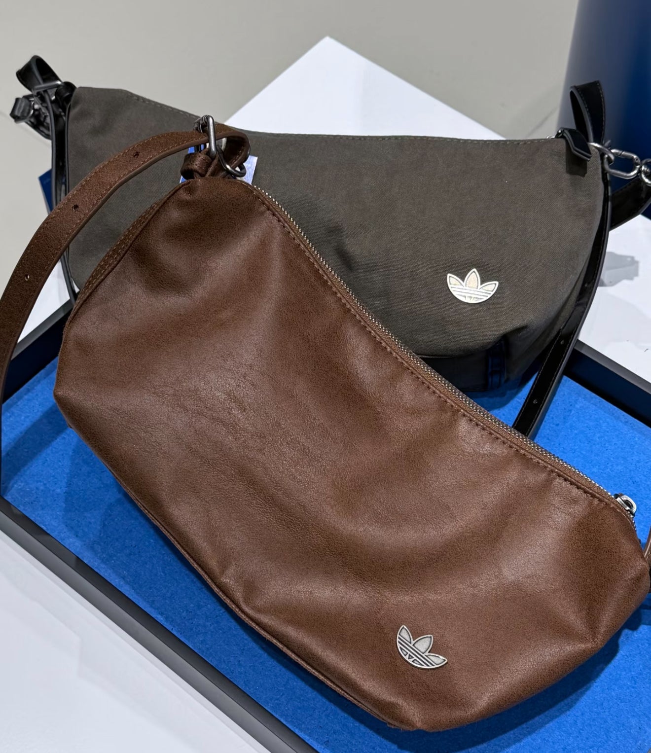 Adidas Leather Hobo Sling Bag