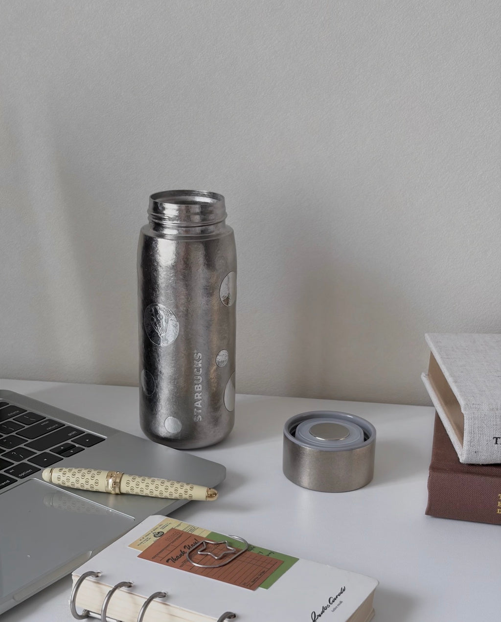 Starbucks x Polka Dots Silver Titanium Tumblr