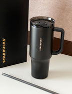 Starbucks For Him Matte Black Side Handle