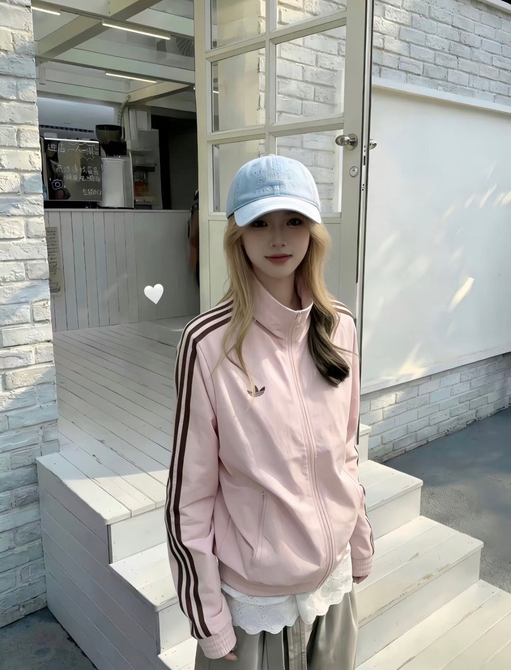 Adidas Jacket Loose Fit Pink
