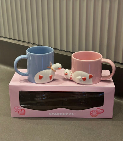 Starbucks Valentines Duck Twin Mug