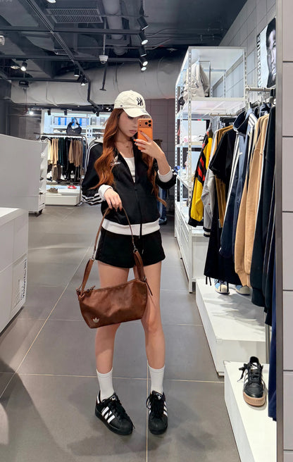 Adidas Leather Hobo Sling Bag