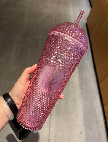 Starbucks Crystal Pink Glass Tumblr
