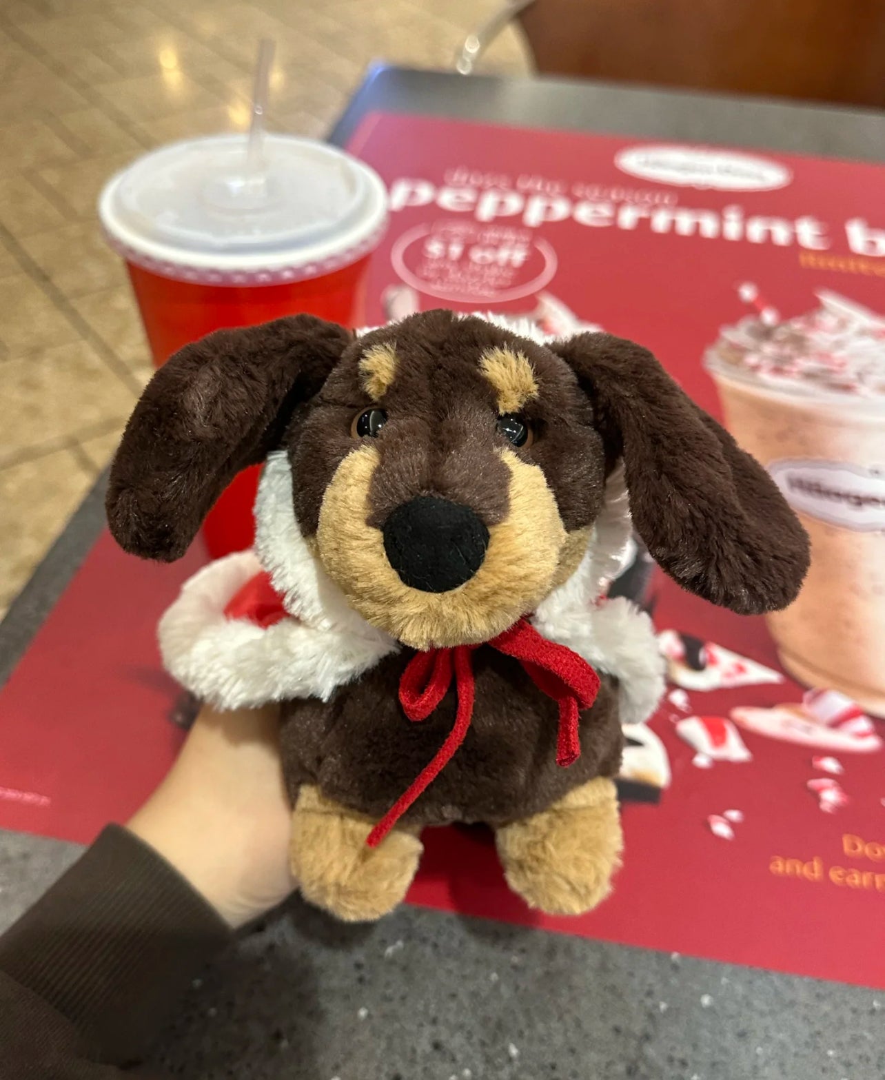 JellyCat Xmas Otto Sausage Dog