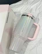 Starbucks x Stanley Mermaid Pearl Pink Thermos Flask