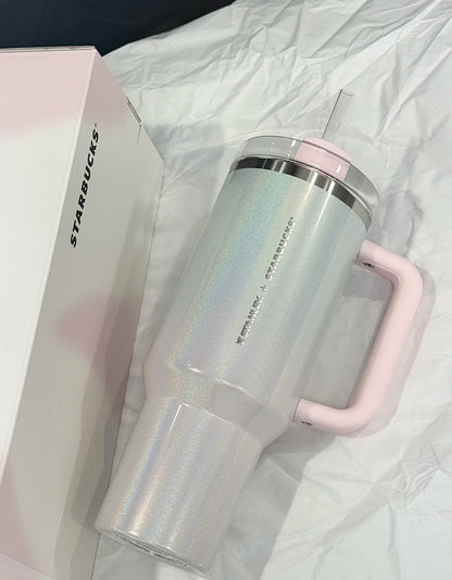 Starbucks x Stanley Mermaid Pearl Pink Thermos Flask