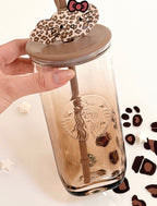 Starbucks Leopard Glass Tumblr