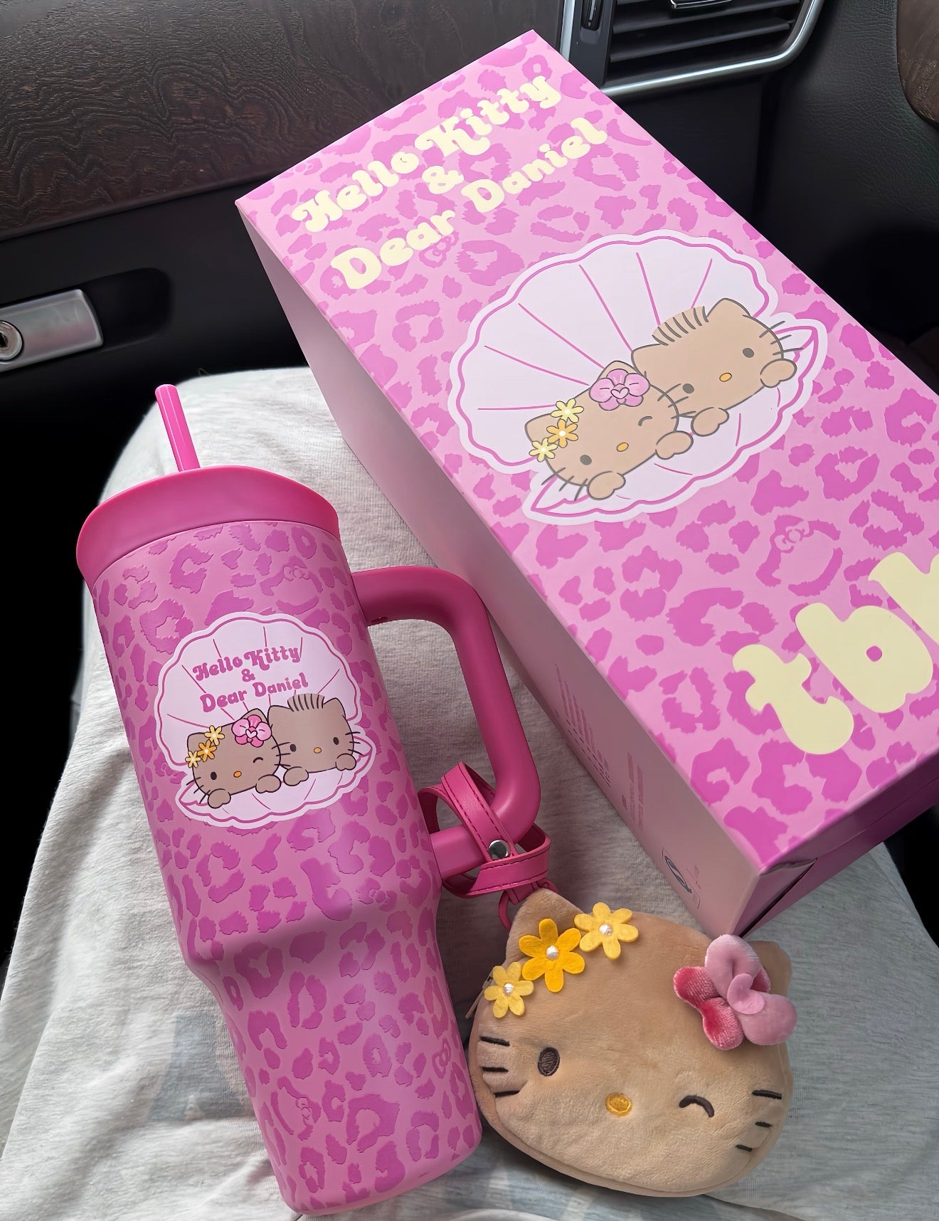 TBH x Pink Leopard Hello Kitty & Dear Daniel Thermos