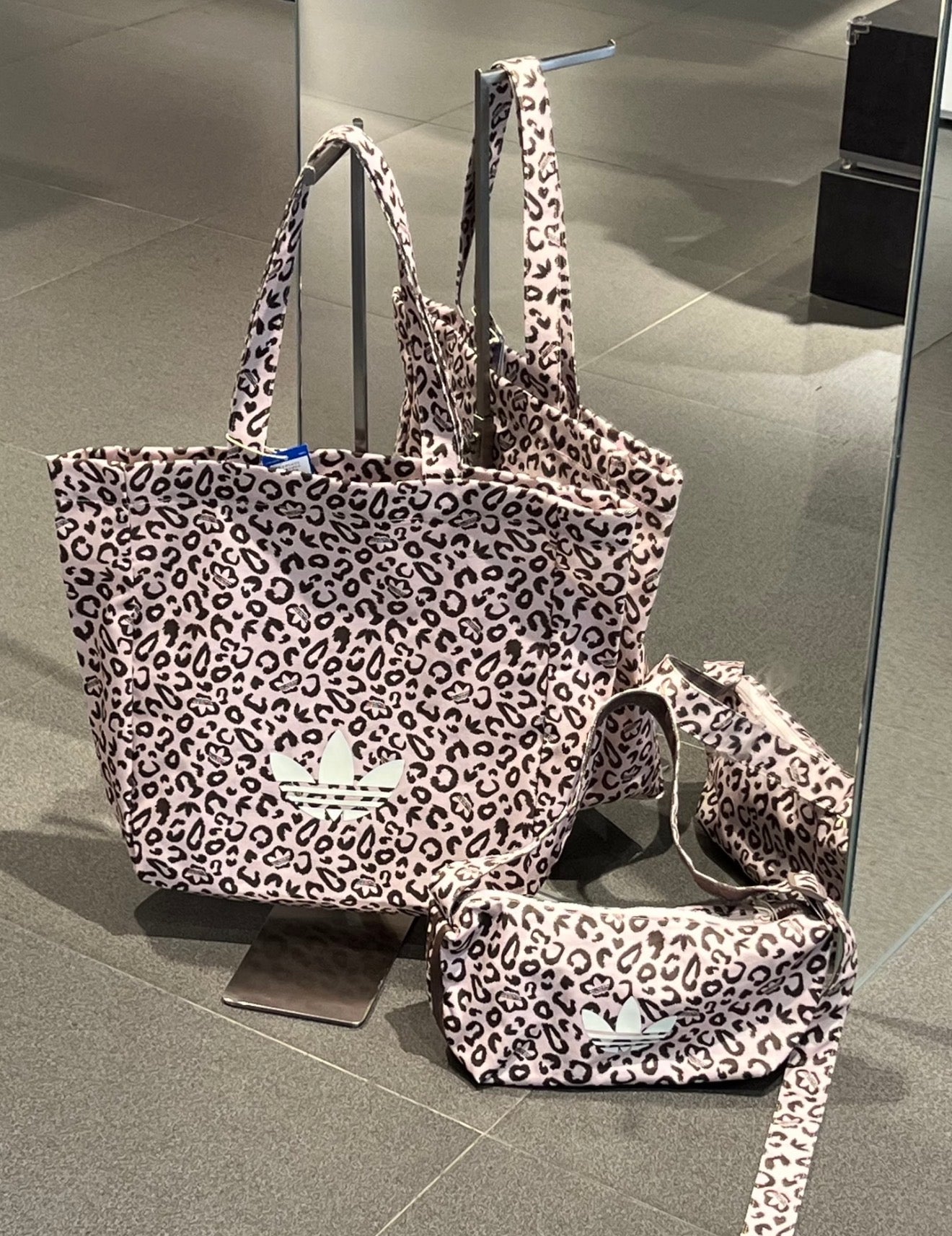 Adidas Pink Leopard Bag