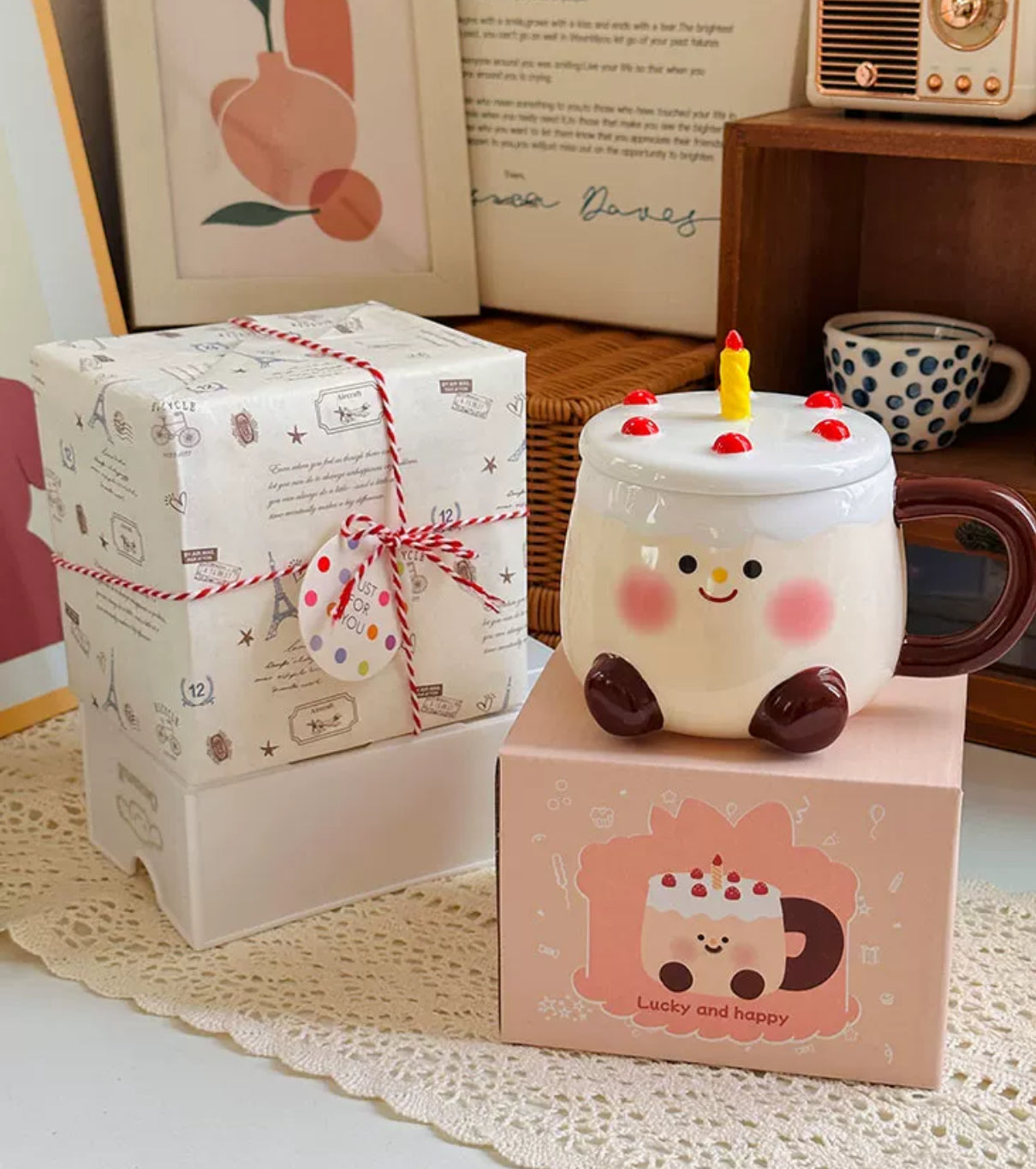 JellyCat Strawberry Shortcake Mug