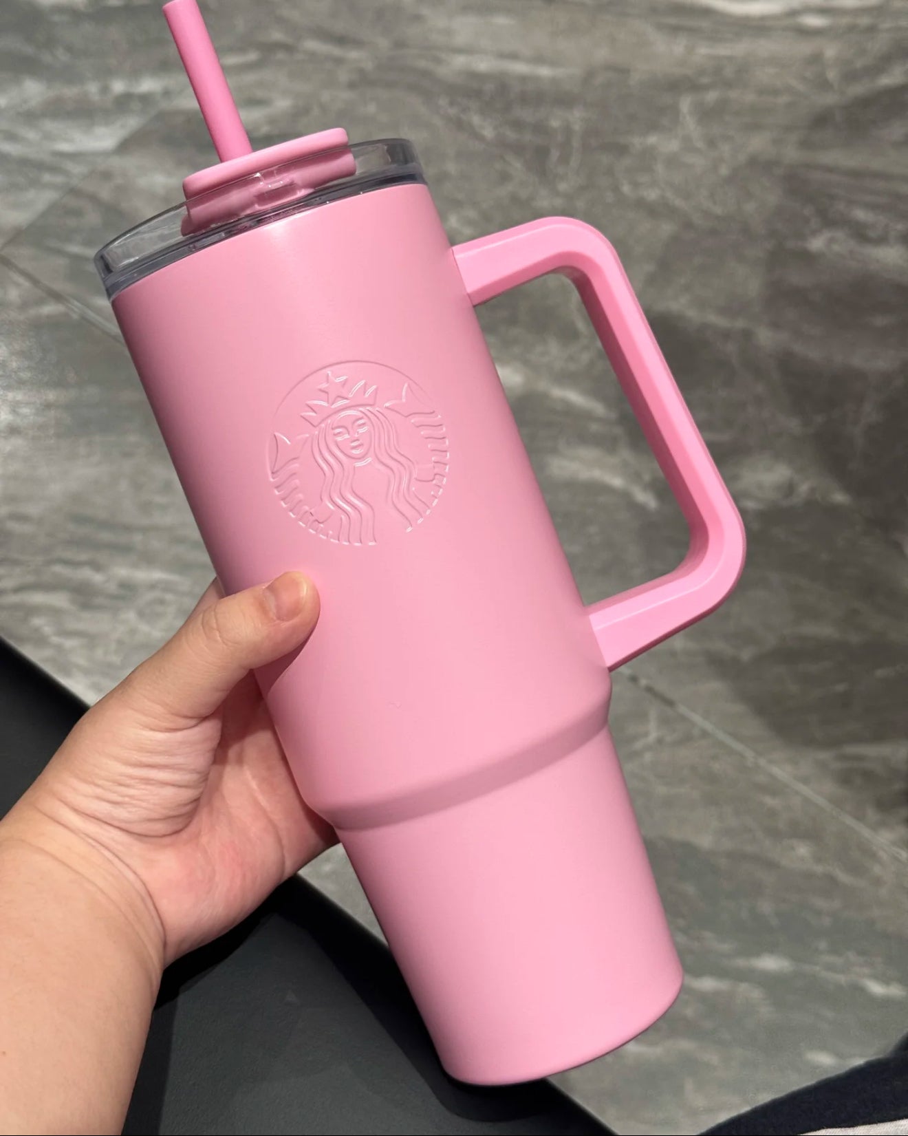 Starbucks Barbie Pink Side Handle Flask