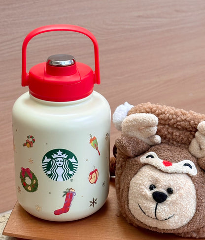 Starbucks Christmas Reindeer Chubby Flask
