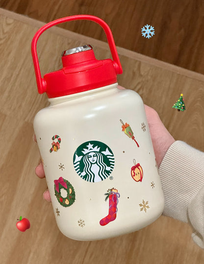 Starbucks Christmas Reindeer Chubby Flask