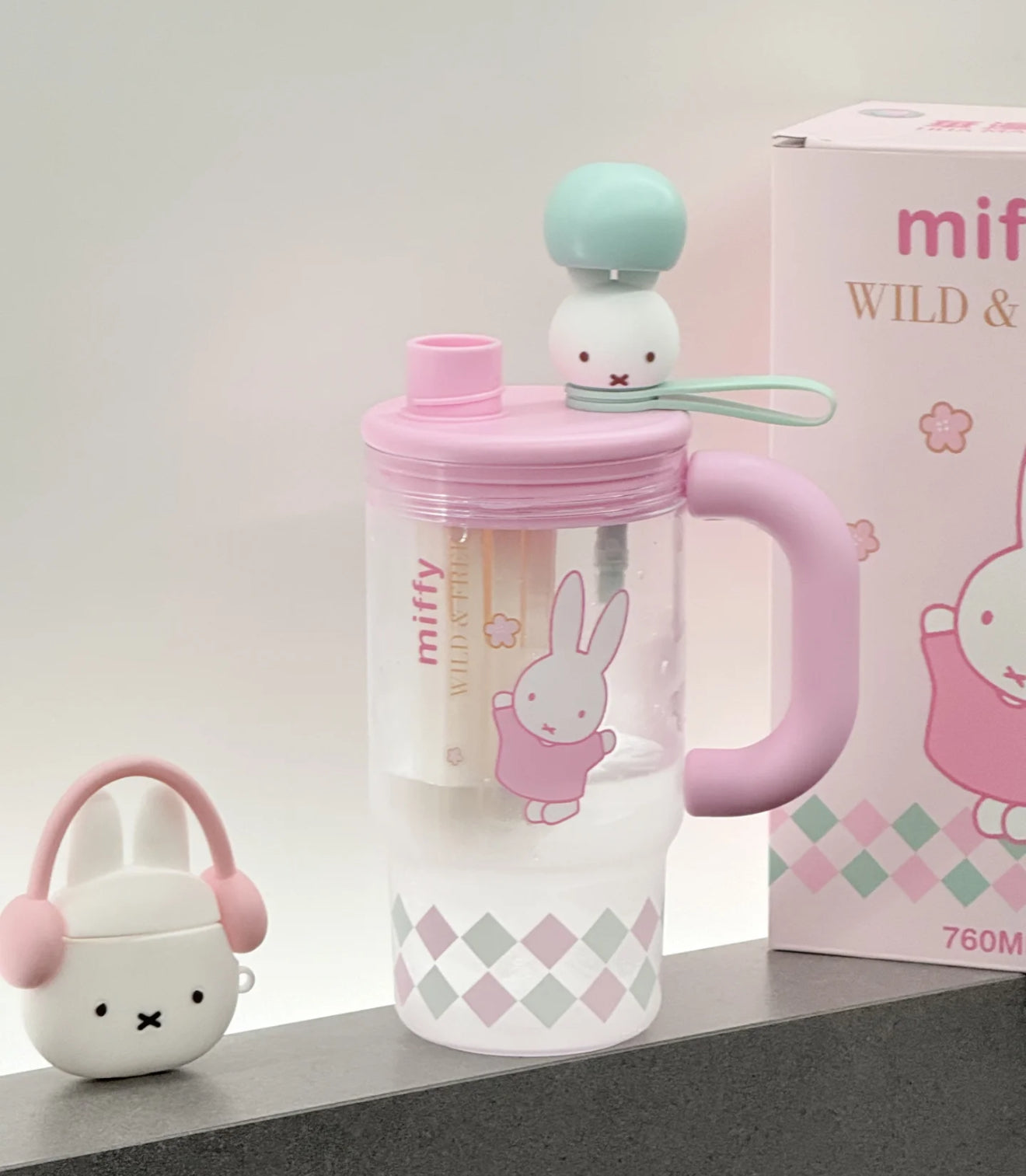 Miffy Pastel Tumblr Flask