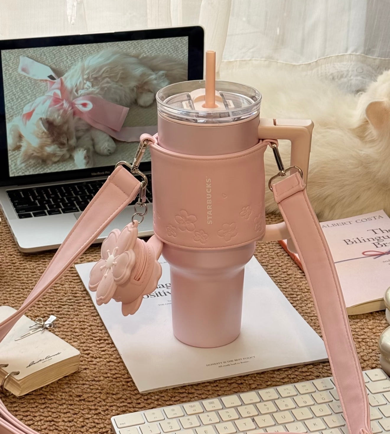 Starbucks Sakura Pearl Pink Side Tumblr