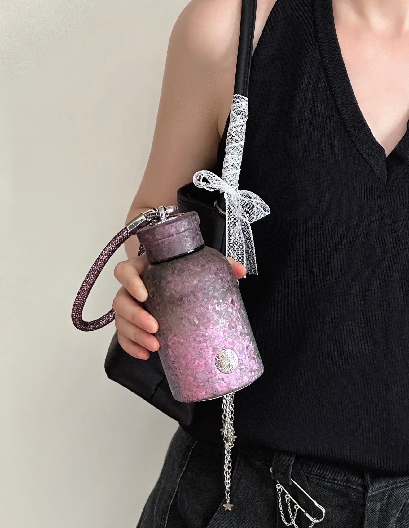 Starbucks BalletRock Chubby Dark Purple Flask