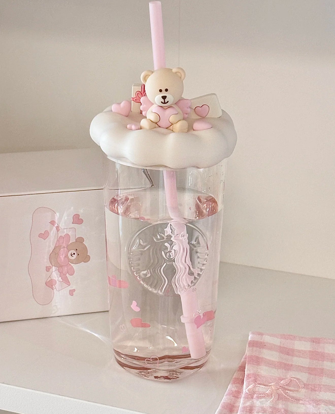 Starbucks x 520 Pink Glass Cup