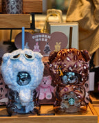 Starbucks Leopard Blue Bear Tumblr