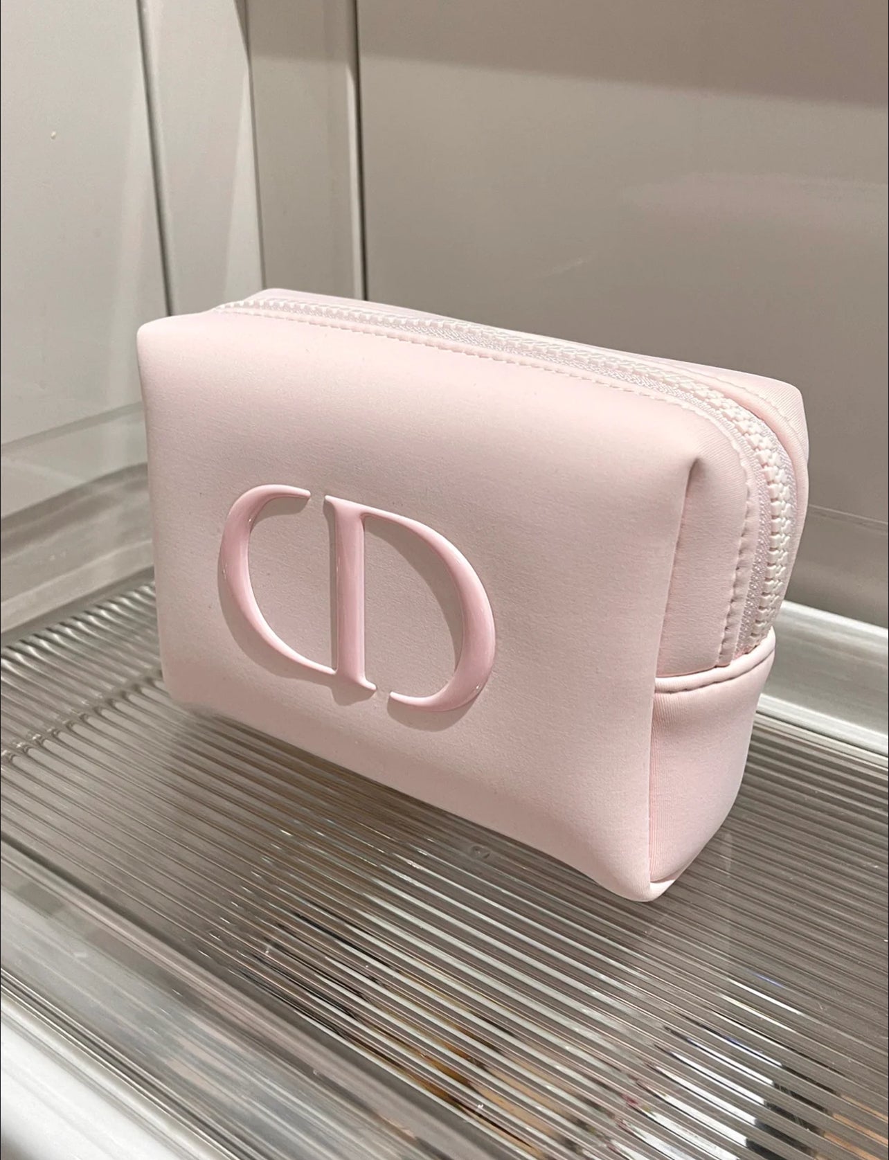 Dior store pink pouch