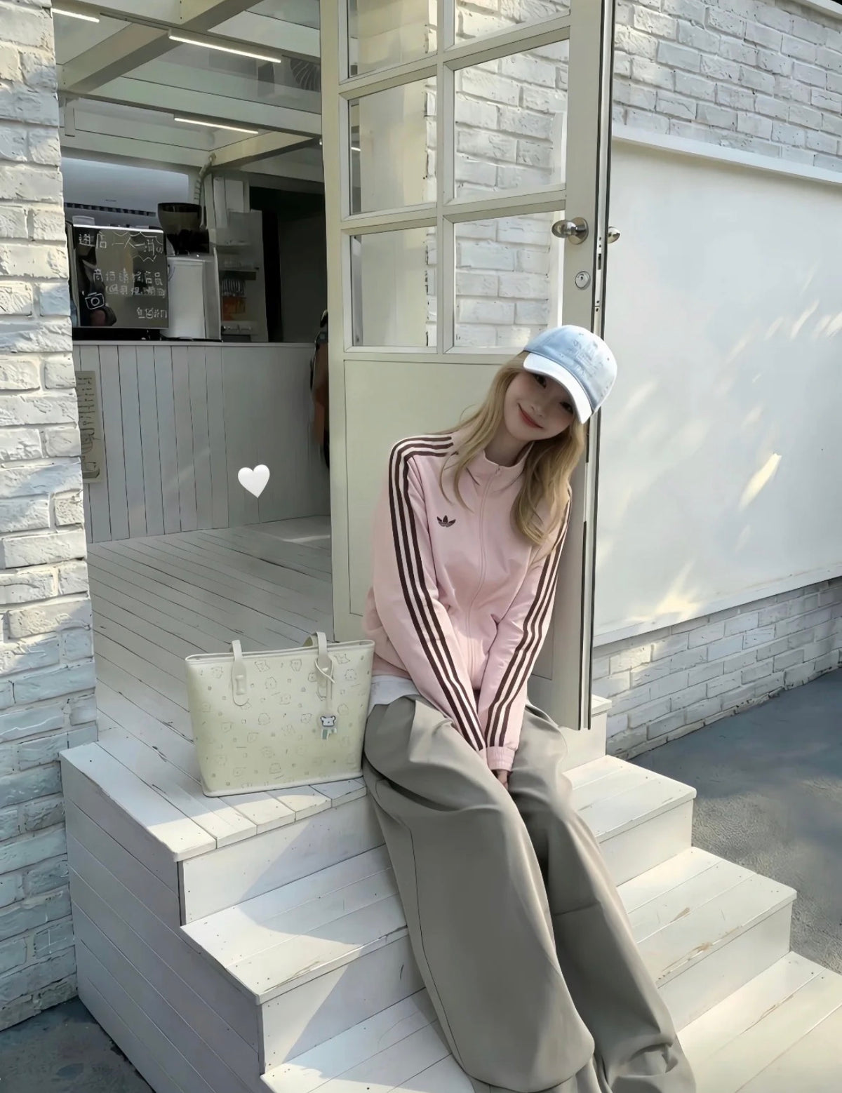 Adidas Jacket Loose Fit Pink