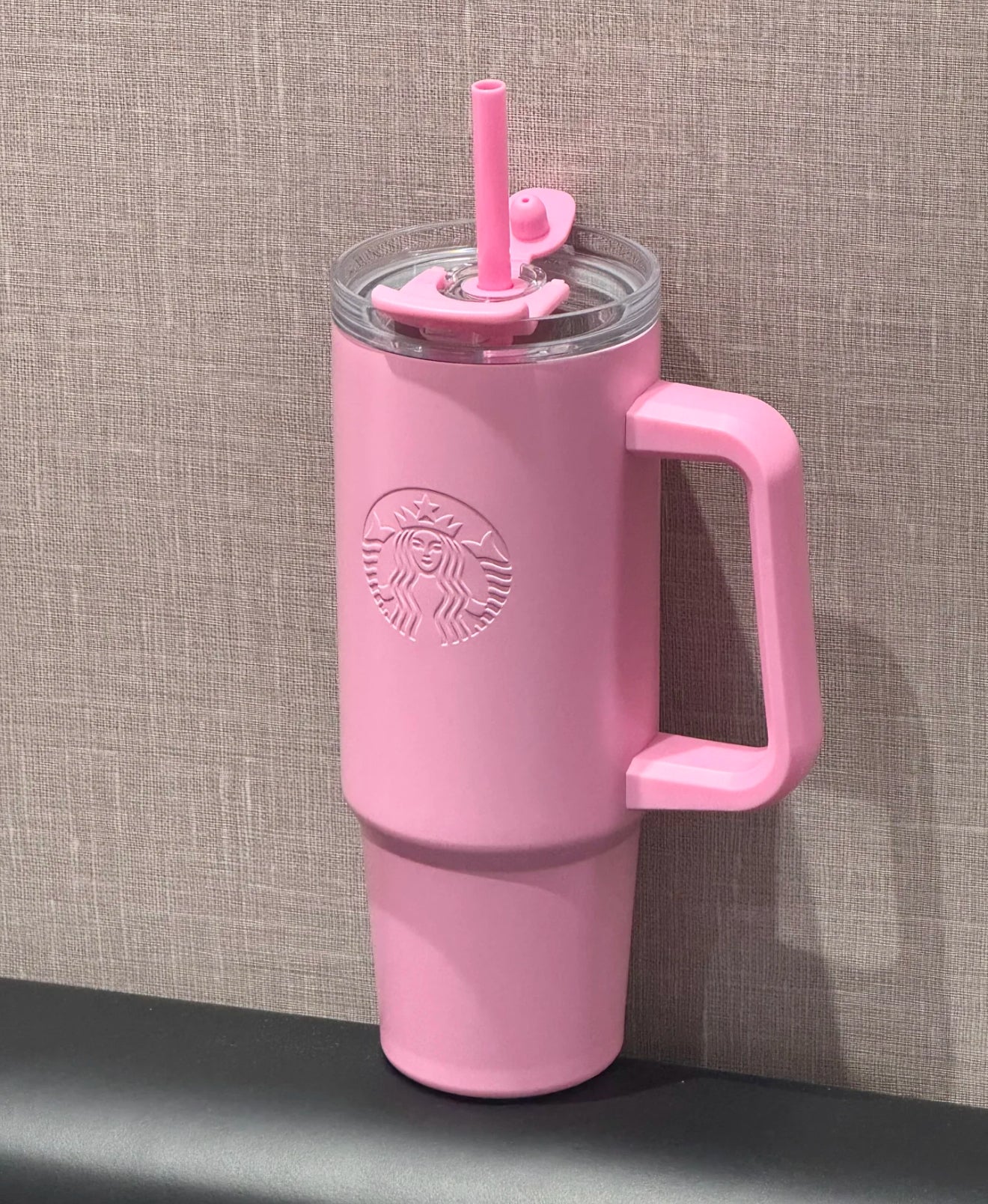 Starbucks Barbie Pink Side Handle Flask